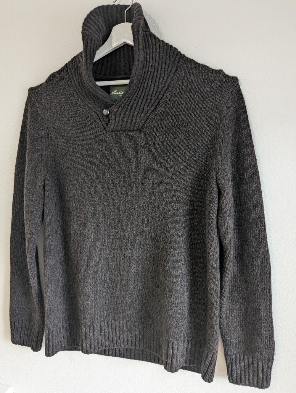 Eddie Bauer wool shawl collar sweater, Big and tall XL